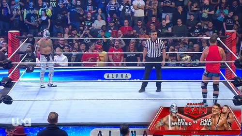Rey Mysterio vs Chad Gable en WWE Raw 10 de octubre 2022