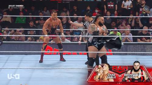 Chad Gable vs Bronson Reed en WWE RAW 20 de febrero 2023