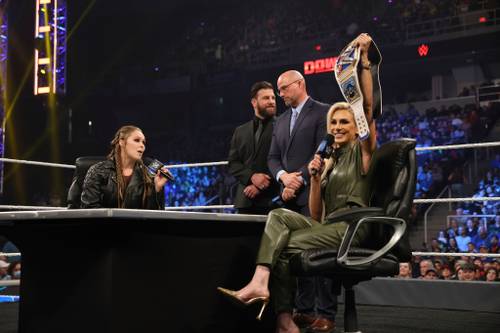 Charlotte Flair y Ronda Rousey cara a cara en SmackDown hacia WrestleMania Backlash