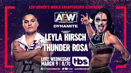 Leyla Hirsch vs. Thunder Rosa - AEW Dynamite 9 de marzo 2022