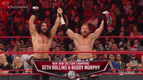 Seth Rollins y Buddy Murphy, NUEVOS Campeones de Pareja Raw / WWE Seth Rollins y Buddy Murphy