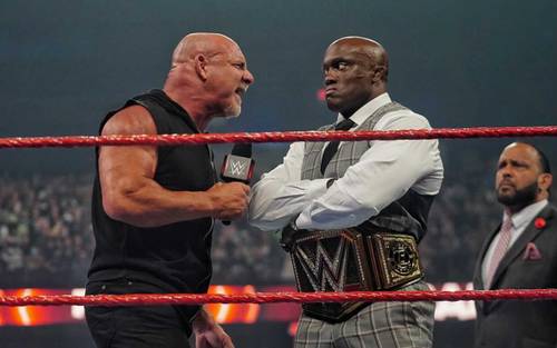 Bobby Lashley y Goldberg en WWE Raw
