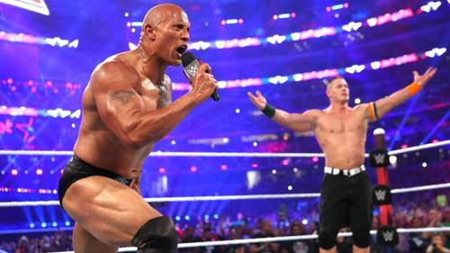 The Rock y John Cena en WWE WrestleMania 32 (03/04/2016) / WWE©