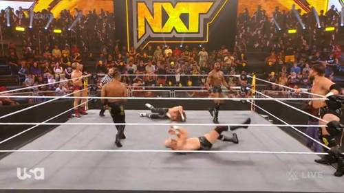 Carmelo Hayes y Trick Williams en WWE NXT 25 de julio 2023