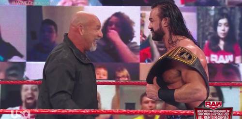 Goldberg confronta a Drew McIntyre - Raw 4 de enero 2021